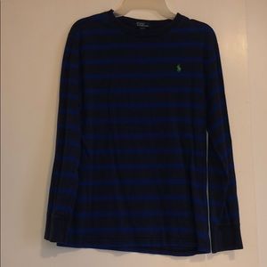 Polo long sleeve with green logo